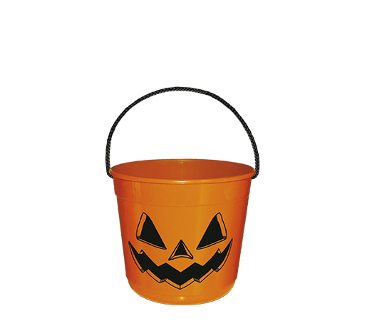 BALDINHO C/ALÇA CORDÃO HALLOWEEN LARANJA (1,0 L) 