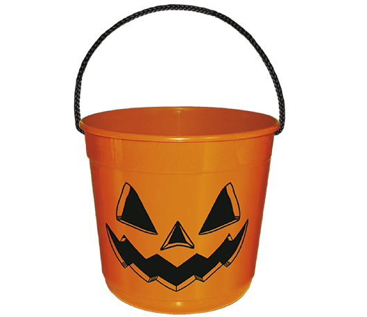 BALDINHO C/ALÇA CORDÃO HALLOWEEN LARANJA (3,0 L) 